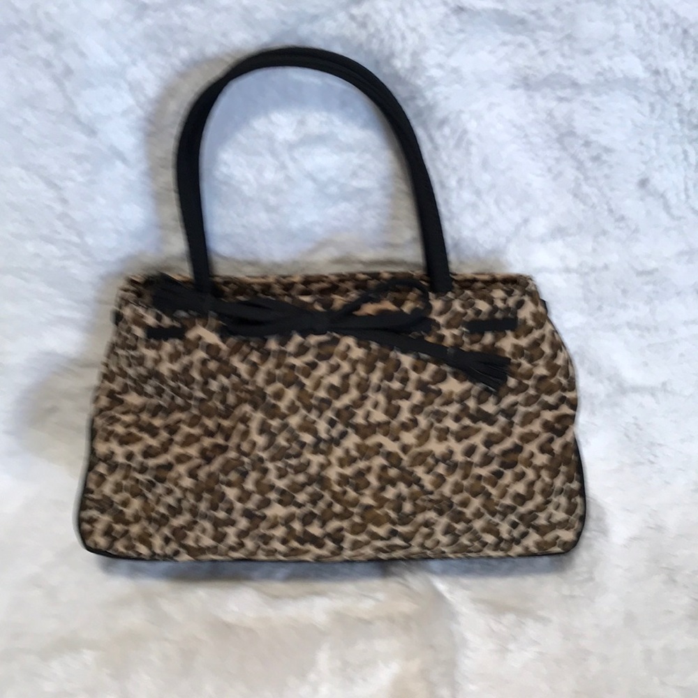 Liz Claiborne leopard print clutch